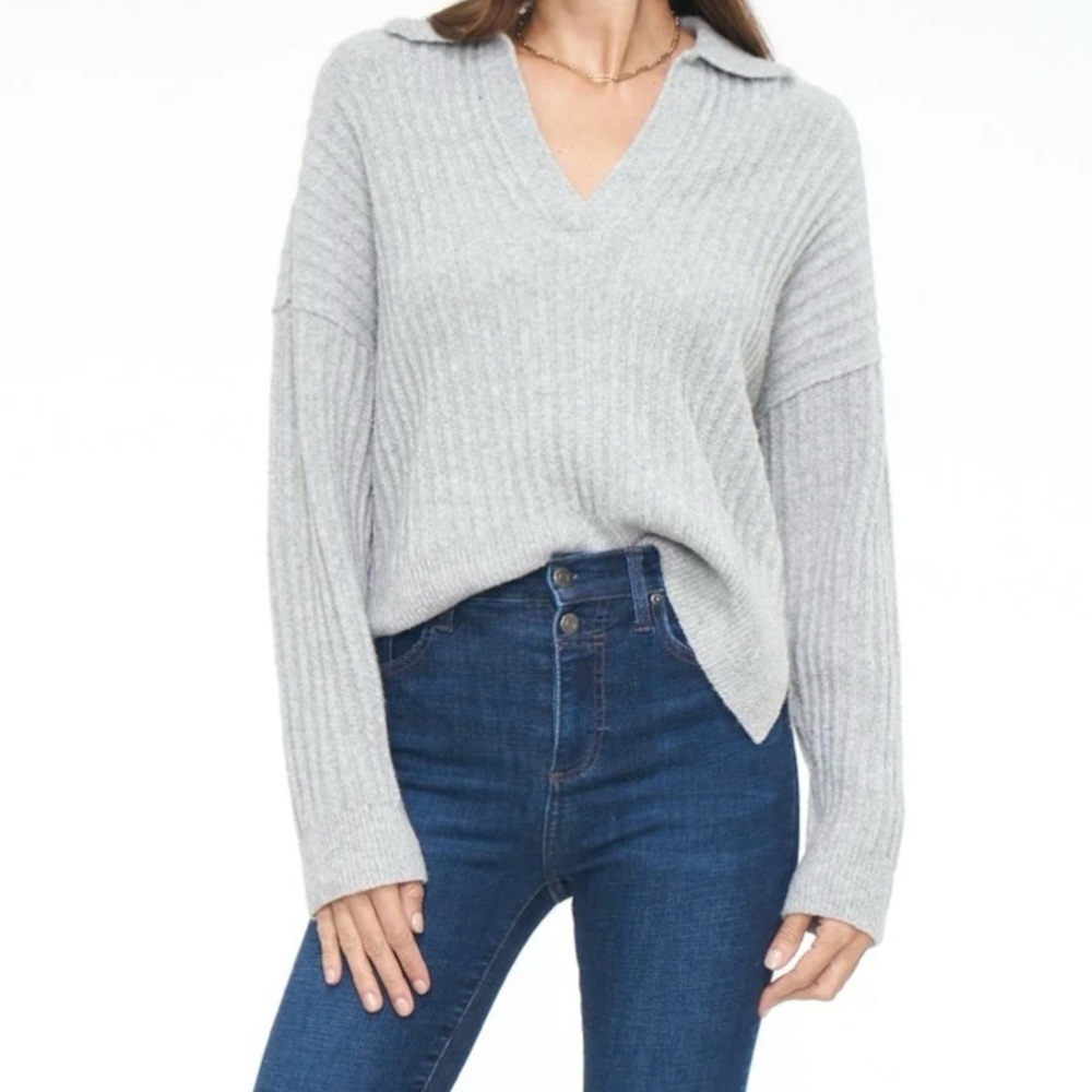 PISTOLA Zoe Relaxed Polo Sweater